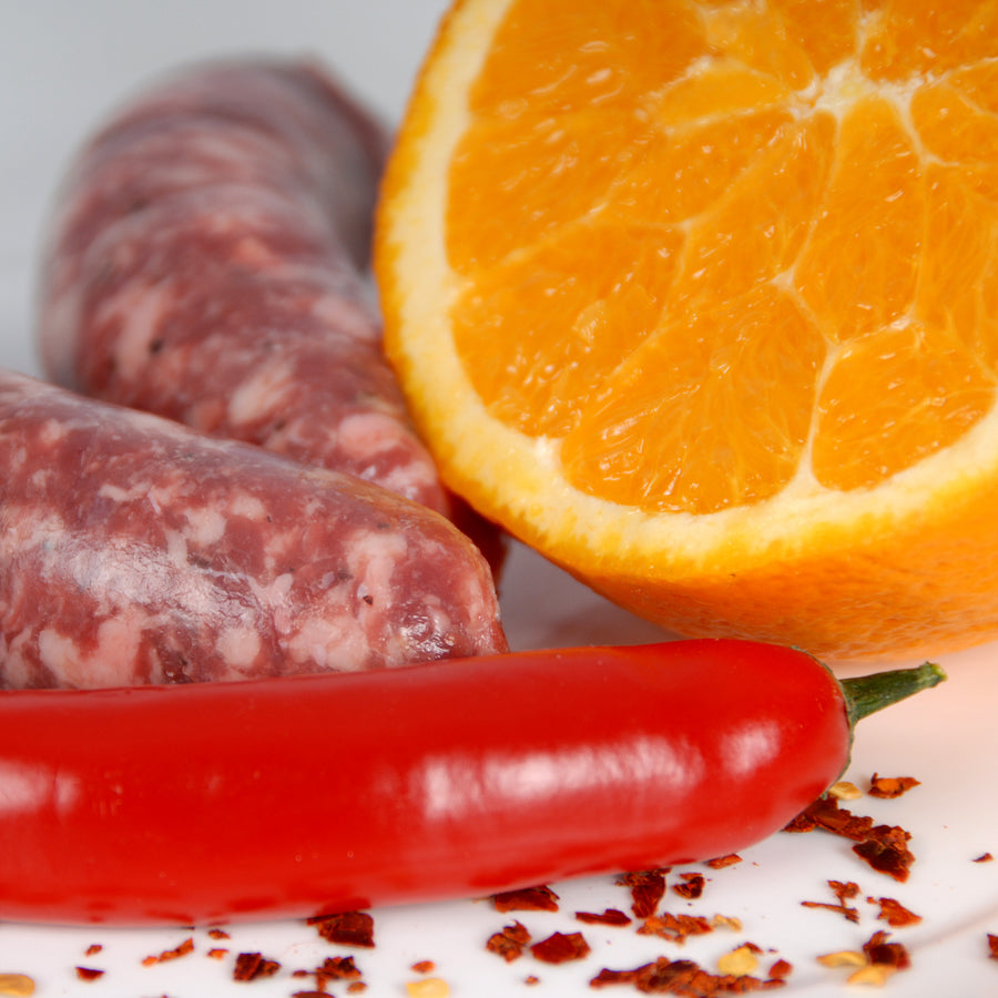 Salsiccia al peperoncino e arancio 250g